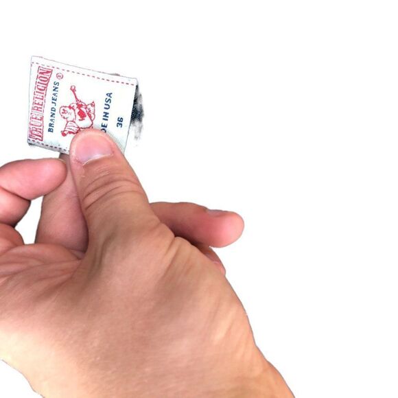 Vintage True Religion Jeans Size 36 RICKY BIG T Blue - Picture 3 of 12